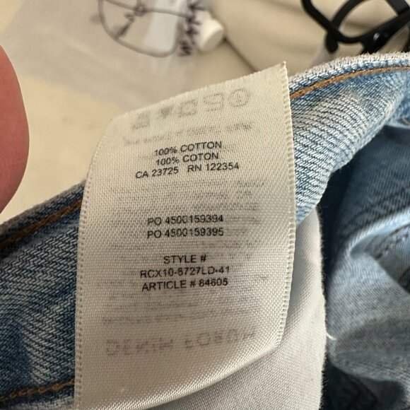 Denim Forum Aritzia The Joni High Rise Loose 29L Denim Jeans Pants US 30 - Picture 14 of 15